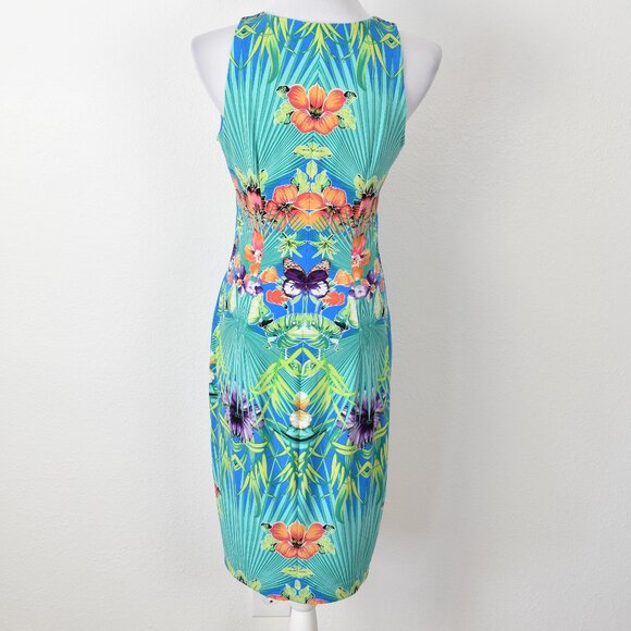 Cache Tropical Floral Sheath Dress - M - Picture 5 of 8